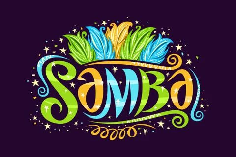 Vector logo for Brazilian Samba Illustration