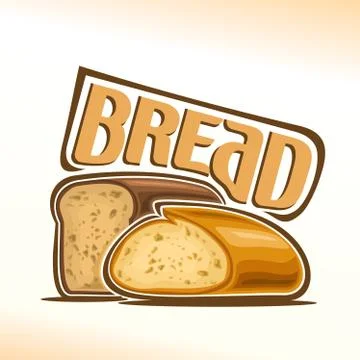 Vector logo for Bread 스톡 일러스트