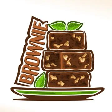 Vector logo for Brownie 스톡 일러스트