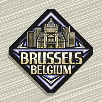 Vector logo for Brussels Stock Illustration