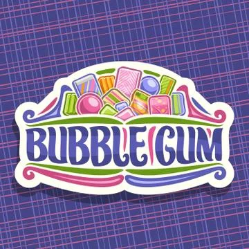 Vector logo for Bubble Gum Stock Illustration
