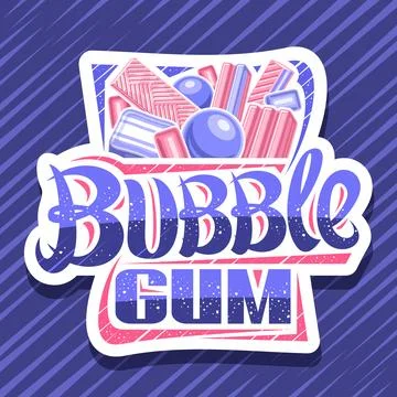 Vector logo for Bubble Gum Stock Illustration