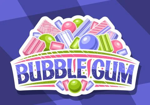 Vector logo for Bubble Gum Stock Illustration