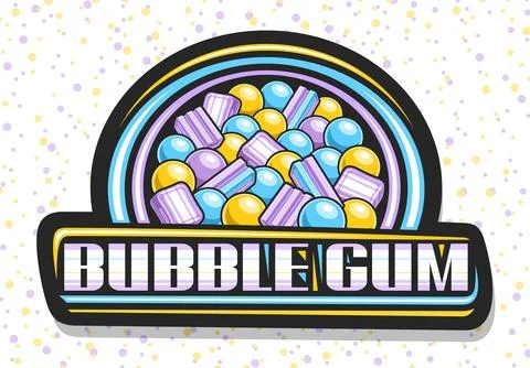 Vector logo for Bubble Gum Stock Illustration