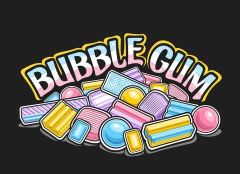 Vector logo for Bubble Gum Stockillustratie