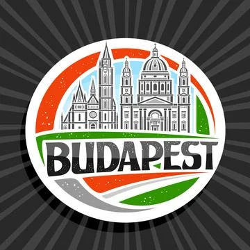 Vector logo for Budapest Stock Illustration