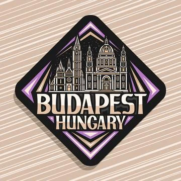 Vector logo for Budapest Illustrazione stock