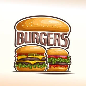 Vector logo for burgers Stock Illustration
