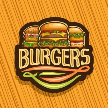 Vector logo for Burgers Stock Illustration