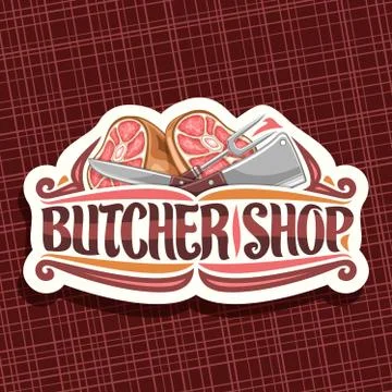 Vector logo for Butcher Shop Stock Illustration