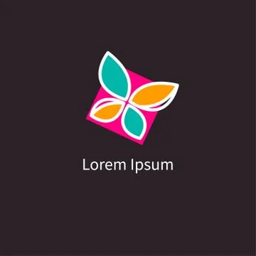 Vector logo butterfly Stock Illustration