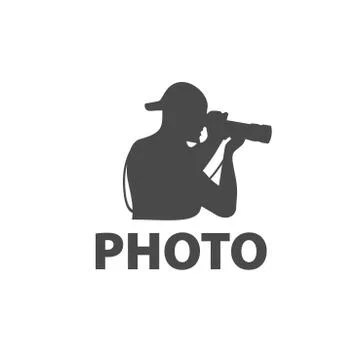 Vector logo camera Illustrazione stock