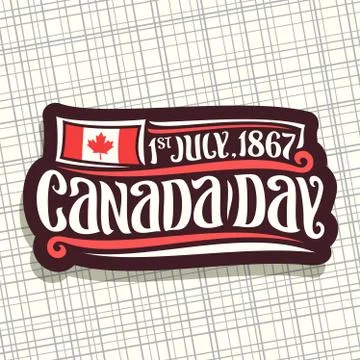 Vector logo for Canada Day Stock-Illustration