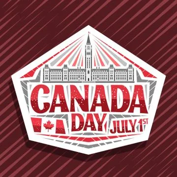 Vector logo for Canada Day Stock-Illustration