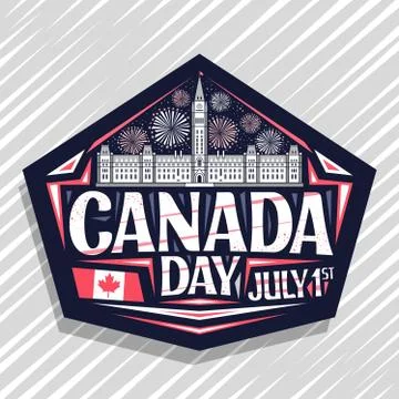 Vector logo for Canada Day Stock Illustration