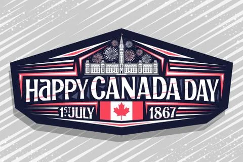 Vector logo for Canada Day Stock-Illustration
