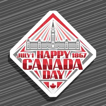 Vector logo for Canada Day Stock-Illustration