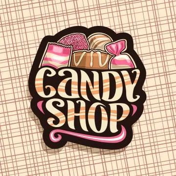 Vector logo for Candy Shop Stock Illustration