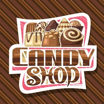 Vector logo for Candy Shop Stock Illustration