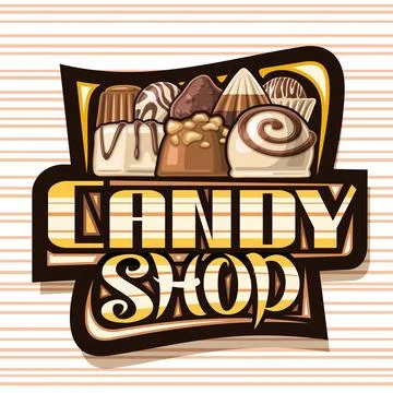 Vector logo for Candy Shop Stock Illustration