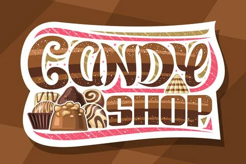 Vector logo for Candy Shop Stock Illustration