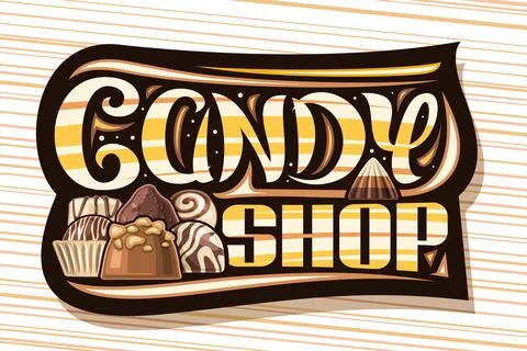 Vector logo for Candy Shop Stock Illustration