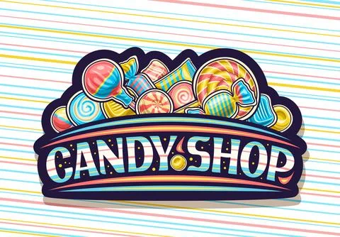 Vector logo for Candy Shop Stock Illustration