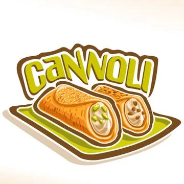 Vector logo for Cannoli Stock Illustration