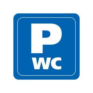 Vector logo of car and Bicycle Parking area Stock Illustration