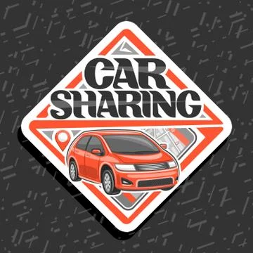 Vector logo for Car Sharing Stock Illustration