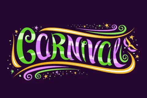 Vector logo for Carnival Mardi Gras Stock-Illustration