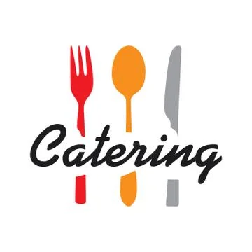 Vector logo of catering, restaurant and serving Illustrazione stock