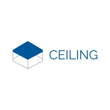 Vector logo of ceilings and stretch ceilings Stock Illustration