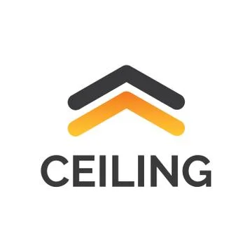 Vector logo of ceilings and stretch ceilings Stock Illustration