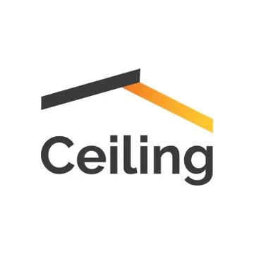 Vector logo of ceilings and stretch ceilings Stock Illustration