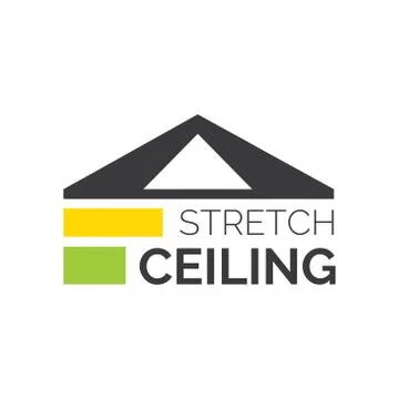 Vector logo of ceilings and stretch ceilings Illustrazione stock