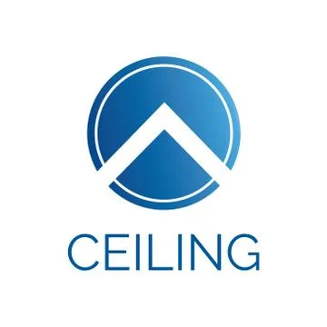 Vector logo of ceilings and stretch ceilings Illustrazione stock