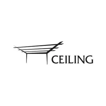 Vector logo of ceilings and stretch ceilings Stock Illustration