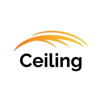 Vector logo of ceilings and stretch ceilings Stock Illustration