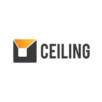 Vector logo of ceilings and stretch ceilings Stock Illustration