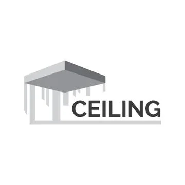 Vector logo of ceilings and stretch ceilings Stock Illustration