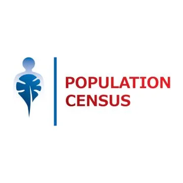 Vector logo for census, population count and demographic statistics Stock Illustration