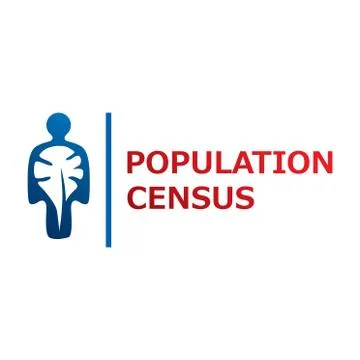 Vector logo for census, population count and demographic statistics Illustrazione stock