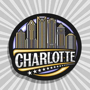 Vector logo for Charlotte Stock Illustration