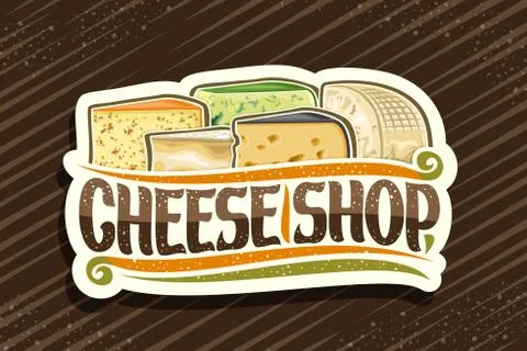 Vector logo for Cheese Shop Stock Illustration