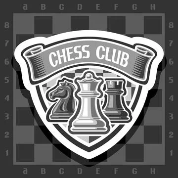 Vector logo for Chess Club Illustrazione stock