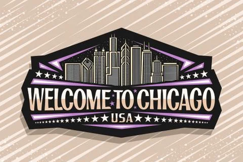 Vector logo for Chicago Stock Illustration