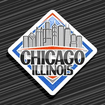 Vector logo for Chicago Ilustración de archivo