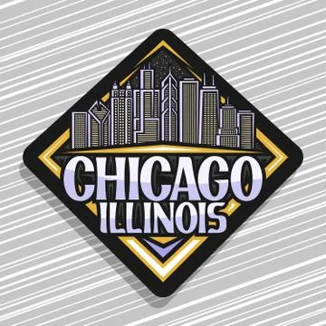 Vector logo for Chicago Ilustración de archivo
