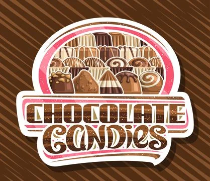 Vector logo for Chocolate Candies Stock Illustration